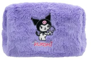 Hello Kitty - Trousse de Toilette - Fourrure - Violet - Kuromi - Produit Officiel Sanrio