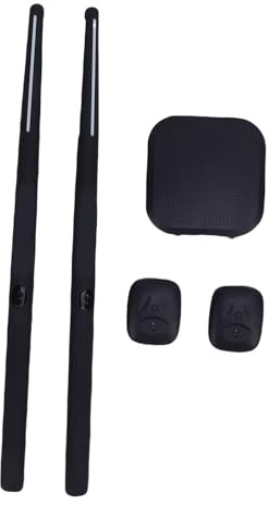 ZAICOLER Air Drum Sticks Kit, Elektronisches Drumsticks-Set, Tragbares Geräuschloses Trommeln mit 3D-Bewegungssensor 8 Sounds RGB-LED, Ideal für Smartphone-Tablet-Musikübungen