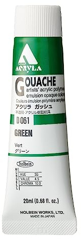 Holbein Acryl La gouache grün D061 20ml (6 Nr.)
