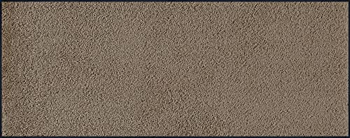 wash+dry Fußmatte, Taupe 75x190 cm, innen und außen, waschbar