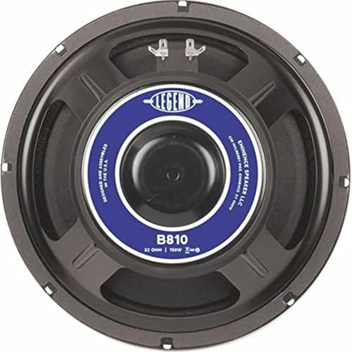 Eminence Legend B810 10 Bass Amplifier Speaker, 300 Watts at 32 Ohms