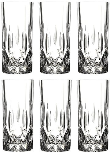 RCR ‘Opera’ Highball Glasses Set of 6 (350ml) – Perfect for Cocktails/Gin & Tonic/Longdrinks – Ultra-Clear & Durable LUXION© Crystal Glass – Dishwasher Safe