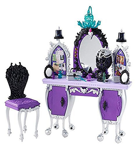 Mattel BDB17 - Ever After High Raven Queens Schicksals-Frisierkommode