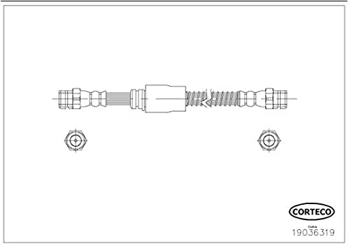 Corteco 19036319 Bremsschlauch vorne