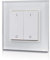 Funk-LED-Dimmer Wandaufbau Doppel- Wippschalter 2-Zonen Sender (SR-2833K2) Batteriebetrieben für SR-1009xx Empfänger