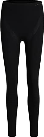FALKE Damen Baselayer-Hose Warm Long W Ti Funktionsmaterial schnelltrocknend 1 Stück, Schwarz Black 3000-O, S