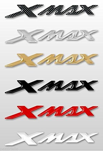 labelbike - 2 3D Aufkleber Inschrift Xmax Scooter kompatibel mit Yamaha X MAX ab 2010 - Farbe schwarz