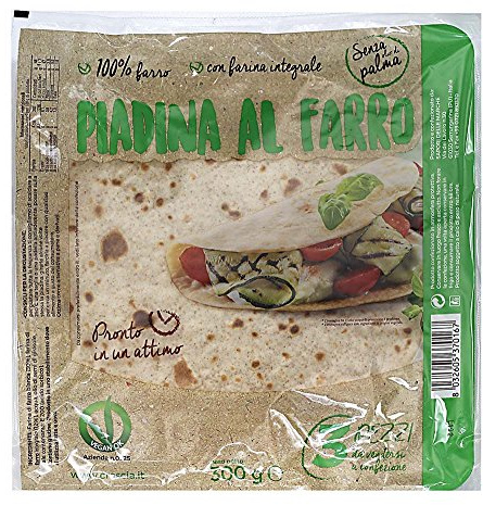 Piadina al Farro VEGANA 300g (n.1 cartone con 10 confezioni da 300g) SAPORI DELLE MARCHE