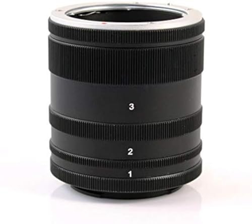 focusfoto Macro Extension Tube Ring Kit für Sony E-Mount Kamera Objektiv NEX-5R 5T 5 N NEX-6 NEX-7 a7 A7S A7R a7II a7sii a7rii A6500 A6300 A6000 A5100 A5000 A3500 FS700 VG30 VG900 Für Nahaufnahmen