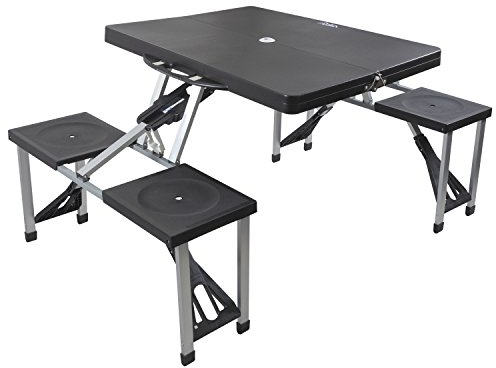 Andes Plastic Folding Camping/Picnic Outdoor Table & Chair Set