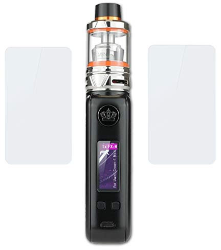 atFoliX Glasfolie kompatibel mit Uwell Crown 4 Mod Panzerfolie, 9H Hybrid-Glass FX Schutzpanzer Folie (1er Set)