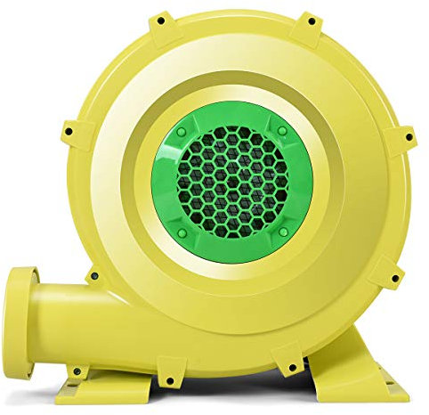 COSTWAY Gonfleur Électrique pour Château Gonflable avec Moteur 350W, Souffleur Électrique Résistant à Haute Température, Pompe Air Electrique de Ventilateur d’Air, Jaune…