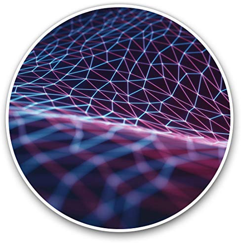 Vinyl Stickers (Set of 2) 15cm - Digital Landscape Tech Laptop Tablet Luggage Scrapbook #2555