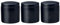 Maxwell & Williams IA0055 Vorratsdosen-Set 3-teilig – 600 ml Füllvolumen Schwarz, Porzellan – Epicurious – Geschenkbox
