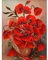 Zariocy 5D Diamond Painting Set Rote Rose, Diamant Painting Bilder Mohnblume Adult Runder Vollbohrer Diamant Stickerei Gemälde Kunsthandwerk Für Zuhause Wanddekoration 30x40 Cm