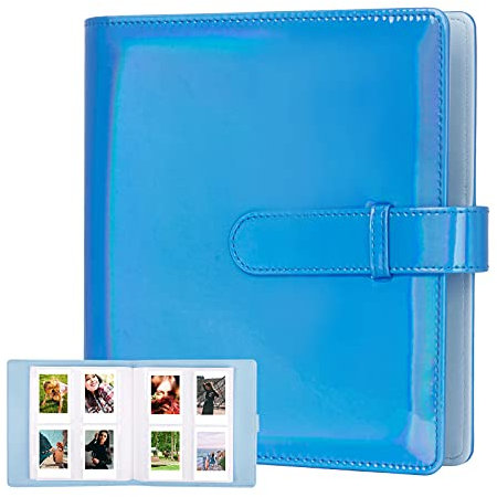 Fotoalbum mit 256 Taschen für Fujifilm Instax Mini 11 90 70 9 8+ 8 LiPlay Sofortkamera, Polaroid Snap SnapTouch PIC-300 Z2300 Sofortbildkamera, Kodak Smile Printomatic Sofortbildkamera (Magic Blue)