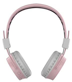 Thomson Bluetooth Kopfhörer Teens´n UP On Ear (kabelose Kopfhörer zum Musik hören und telefonieren, Remotefunktion zur Musiksteuerung, 36,5h Gesprächszeit) Pink Camouflage