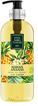 Eyup Sabri Tuncer Hawaii Ananas Natürliches Olivenöl Flüssigseife 500 ml - Glutenfrei, Handseife, Seife, Hände waschen