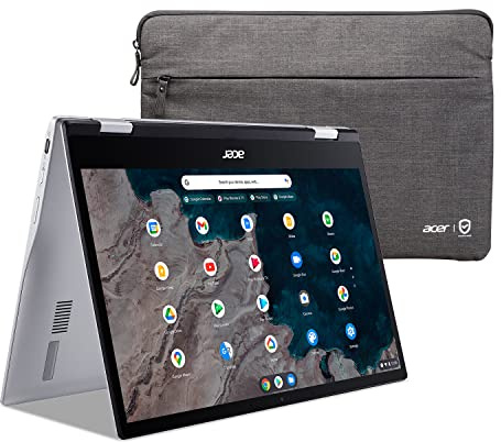 Acer Chromebook Spin 513 Convertible Laptop | Qualcomm Snapdragon 7c | 13.3 FHD IPS Touch Corning Gorilla Glass Display | 8GB LPDDR4X | 64GB eMMC | WiFi 5 | Backlit KB | Chrome OS | CP513-1H-S338