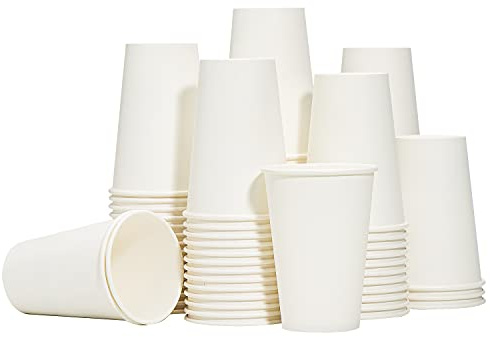 RACETOP Paper Coffee Cups 12 oz 300 Pack, Disposable Hot Paper Cups