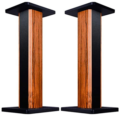 Support Audio Pied D'enceinte en Bois Trépied Audio pour Paquet De Cartes Surround Au Sol Support De Boîte Audio D'ordinateur De Bureau Support De Choc Peut Être Rempli