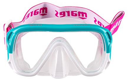 Mares Aquazone Keewee Jr, Schnorchelmaske für Jungen und Kinder - Unisex, Aqua