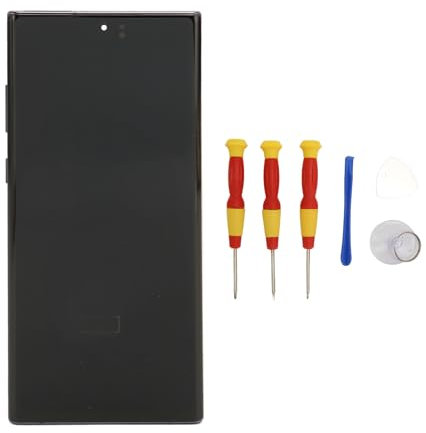 Écran LCD de Remplacement for Note 10 Plus, avec Cadre, Numériseur à écran Tactile avec Outils de Réparation, Nécessite Une Installation Professionnelle