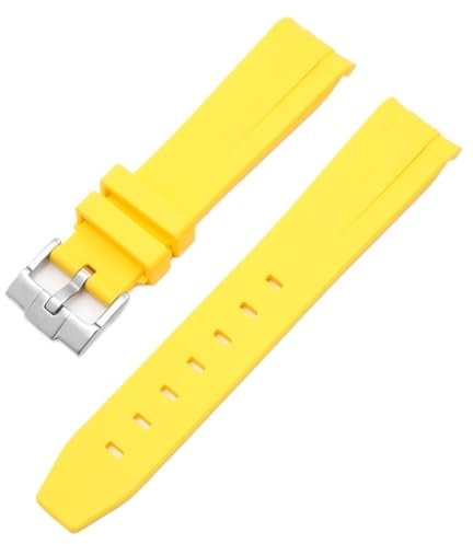 SERDAS Para Omega Swatch MoonSwatch extremo curvado pulsera de goma de silicona hombres mujeres deporte reloj banda accesorio 20mm(U)