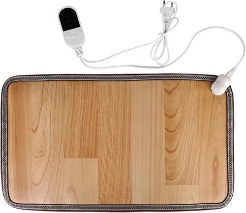 BAIFULAI 220 V Esterilla de suelo calentada para pies, 30 x 50 cm, pequeña estera calefactora, calentador de pies eléctrico, alfombrilla de calefacción para pisos, resistente al agua, para oficina,