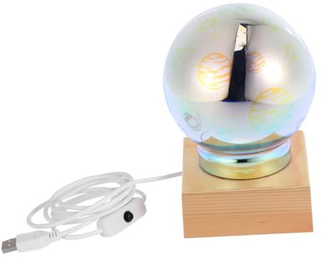 MAGICLULU 1stk 3d-nachtlicht Led-nachtlicht Led-nachttischlampe Desktop-nachtlicht 3d-nachttischlampe Silver