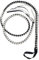 Fouet de Taureau en Faux Cuir, Fouet de Costume de Femme Féline, Fouet de Cow-boy Occidental, Performance Halloween Cosplay pour Indiana, Fouet de Dompteur de Lion Accessoire de Costume (Noir + Blanc)
