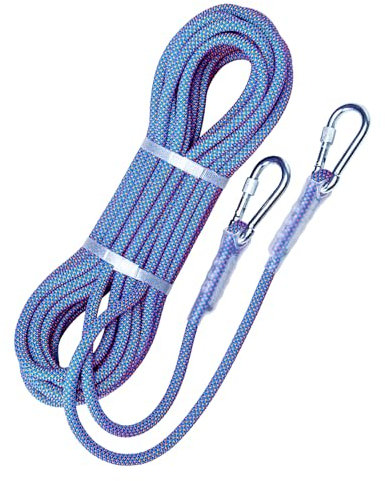 SXLMWJL Corda Statica Multifunzionale in Poliestere da 10mm per Esterni, Resistente all'Usura, Cavo di Sicurezza per Rilegatura Ausiliaria per Lavoro Aereo, Blu(Size:30M)