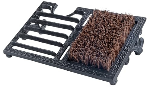 Cast Iron Boot Brush Scraper Outdoor，Heavy Duty Shoe Scrapers with Brushes, Boot Scrubber and Boot Cleaner Brush for Entryway, Garden, Farm