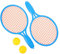 Kisangel 1 Satz Tennisset Für Tennisschläger- Kindertennisschläger Tennisschläger Mit Bällen Sportliche Spielsachen Für Tennisschläger Aus Kunststoff Plastik