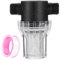 sourcing map Pressure Washer Filter 3/4 NPT Female Thread, Inline Mesh Strainer Attachment, Outlet for Pipe Strainer, Stainless Steel Screen with Sealant Tape (Size:20 Mesh)