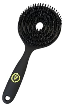 VIKAIR VIKBRUSH Professionelle Haarbürste mit Flexiblen Borsten, Schwarz, Ergonomischer Griff