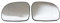 Außenspiegel Glas Kompatibel Mit Benz Für Viano W639 2003 2004 2005 2006 2007 2008 2009 2010 Beheizte Spiegel Glas Anti Toter Winkel Spiegel Weitwinkel OEM:A0008100919 A0008101019(A Pair)