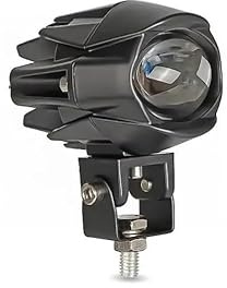 Générique Phare Avant Auxiliare LED 12V 24V 20W 2000Lm Projecteur Longue Portée Spot Blanc + Feu Antibrouillard Jaune pour Moto Voiture VTT 4x4 Feu de Route Blanc Feu de Croisement Jaune