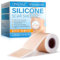 Pansement Silicone Cicatrice, (1.6 X 1203m) Silicone Scar Sheets, Pour les Cicatrices Causées par Césarienne, Chirurgie, Brûlures, Réutilisables