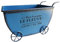 kowaku Carrello Portafiori in Metallo, Supporto per Piante, Ideale per Giardino E, Blu