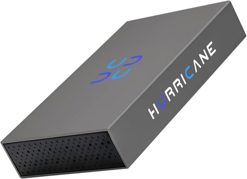 HURRICANE 3518C3 - Disco duro externo (14 TB, 3,5 pulgadas, USB-C, con fuente de alimentación para PC, portátil, compatible con Windows Mac Os Linux