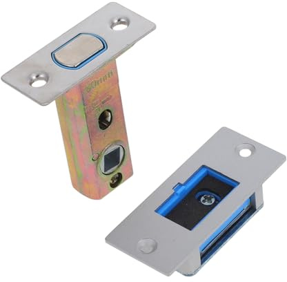 Didiseaon Magnetic Tubular Door Latch 8mm X 50mm Stainless Steel Silent Lock Body Replacement for Wooden and Bathroom Doors with Versatile Application for Office and Hotel Use