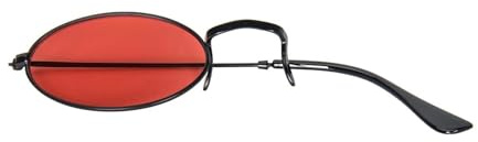 KAHDGSS Halloween Alastor Kostümzubehör Teufelshörner Haarspangen Monokular Mit Kette Für Mottoparty Monokulare Brille Mit Kette Teufelshörner Haarspangen Alastor Kostümzubehör