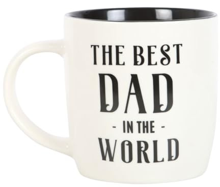 X JAANX Best Dad in the World Mug, 350ml Capacity, Best Dad Coffee Mug, Novelty Fathers Day Gift or Birthday Gift & Special Occasions, Ideal Home Decor Mug for Proud Fathers (Best Dad in the World)