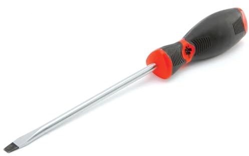 Performance Tool W30989 Schlitzschraubendreher, 1/4 Zoll x 6 Zoll, Schwarz/Rot