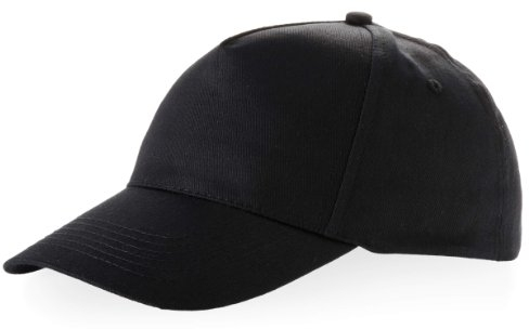 Baseball Cap 'Euro' 100% Baumwolle im 13 Farben, Schwarz, One Size up to 59cm