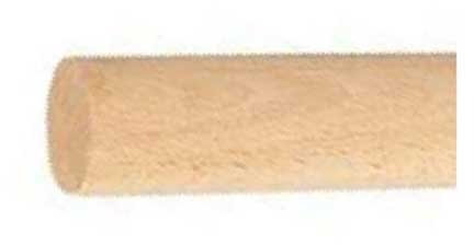 CORRIMANO FAGGIO NATURALE Ø 42.4 MM L. 3000 MM
