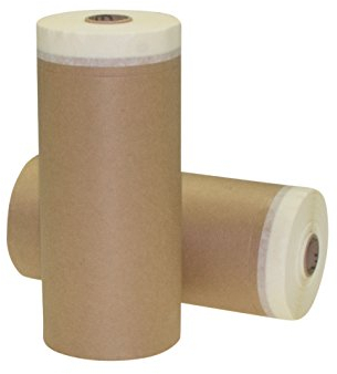 Alfa 2x Malerkrepp Papier-Masker 100 mm x 25 m Profi-Qualität Papier-Abdeckfolie mit Selbstklebestreifen