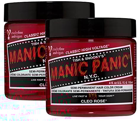 Manic Panic High Voltage® Classic Cream Formula Colour Hair Dye 118ml (Cleo Rose®) - 2 PACK