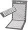 MOVIT® Akupressurmatte, Modell »ZHIYA« (130x50x2,5cm) inkl. Kissen, schadstoffgeprüft, Bezug 100% Baumwolle, grau, Massagematte